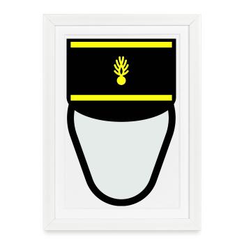 Gendarme Képi G.M. (Mobile Constable) - Framed poster (27 × 37 cm) - white - Front