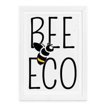 Bee Committed to Organic Transition - Framed poster (27 × 37 cm) - white - Front