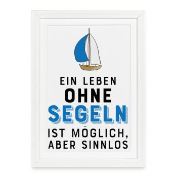 Énonciations drôles pour les marins - Affiche encadrée (27 × 37 cm) - blanc - Devant