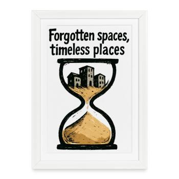 Urbex - Urban Exploration - Framed poster (27 × 37 cm) - white - Front
