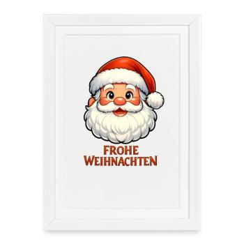 Merry Christmas Santa - Framed poster (27 × 37 cm) - white - Front