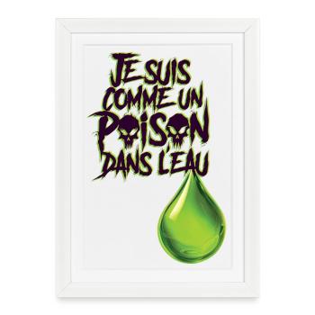 POISON IN THE WATER #3 - let's talk - Framed poster (27 × 37 cm) - white - Front
