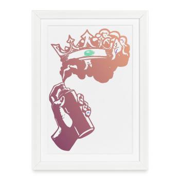 Royal Vape Mist - Affiche encadrée (27 × 37 cm) - blanc - Devant