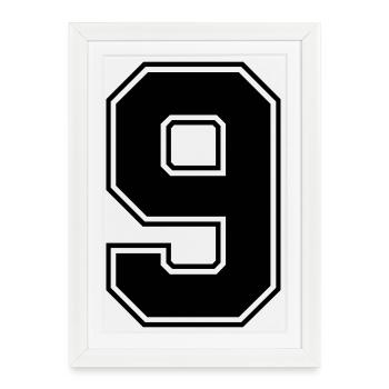 9 - Framed poster (27 × 37 cm) - white - Front