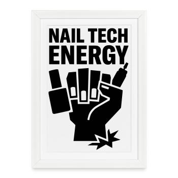 Nagel Nail Tech Design Energy - Framed poster (27 × 37 cm) - white - Front