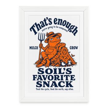 Urban Gardening That's Enough Soil - Framed poster (27 × 37 cm) - white - Front