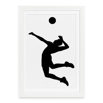 volleyball - Framed poster (27 × 37 cm) - white - Front