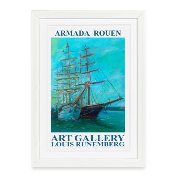 ARMADA ROUEN LOUIS RUNEMBERG - Affiche encadrée (27 × 37 cm) - blanc - Devant