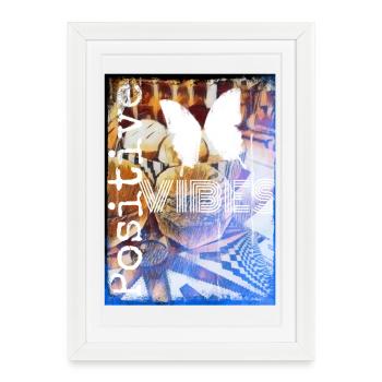 Ondes positives - Affiche encadrée (27 × 37 cm) - blanc - Devant