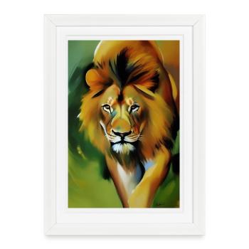 Le Roi Lion - Affiche encadrée (27 × 37 cm) - blanc - Devant