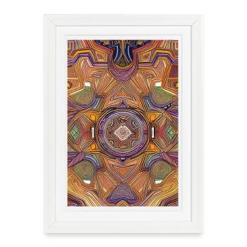 Shapes and patterns - Framed poster (27 × 37 cm) - white - Front