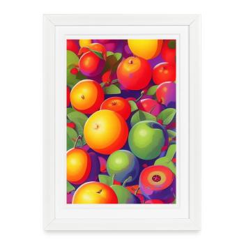 Fruit - Affiche encadrée (27 × 37 cm) - blanc - Devant