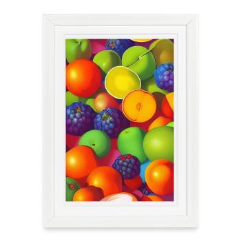 Fruit - Affiche encadrée (27 × 37 cm) - blanc - Devant