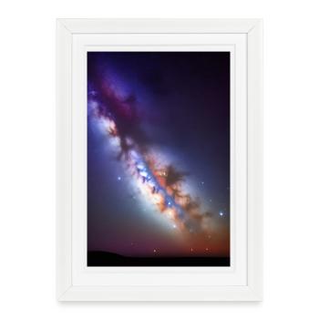 Espace et planètes - Affiche encadrée (27 × 37 cm) - blanc - Devant