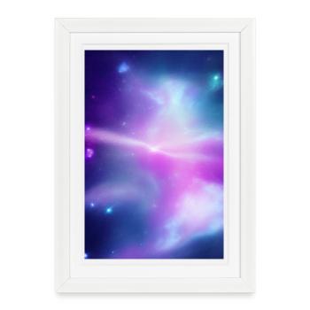 Galaxy Image - Framed poster (27 × 37 cm) - white - Front