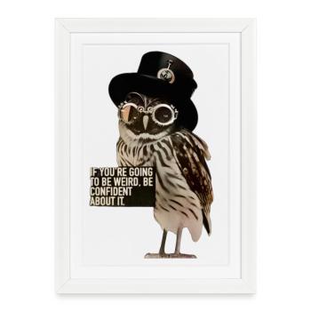 Be Nature - Affiche encadrée (27 × 37 cm) - blanc - Devant