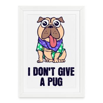 Animaux de compagnie Chien Cuddly Toy Déclaration de l’animal préféré - Affiche encadrée (27 × 37 cm) - blanc - Devant