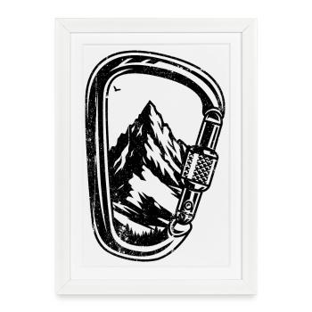Design upload required - Framed poster (27 × 37 cm) - white - Front