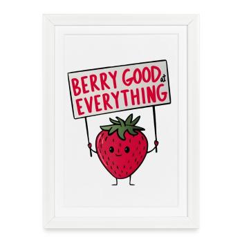 Berry Good at Everything - Framed poster (27 × 37 cm) - white - Front