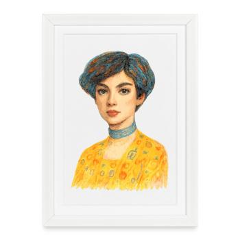 Golden elegance - Framed poster (27 × 37 cm) - white - Front