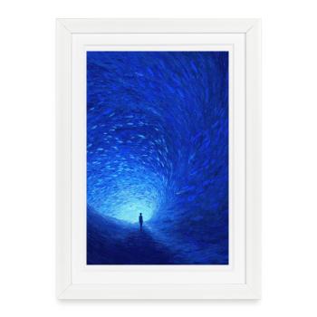Portail Azure Spiral - Affiche encadrée (27 × 37 cm) - blanc - Devant
