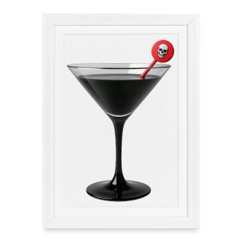 COCKTAIL DE LA MUERTE - dark hell - Affiche encadrée (27 × 37 cm) - blanc - Devant