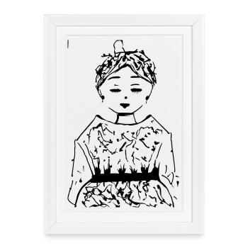 sakura - Framed poster (27 × 37 cm) - white - Front