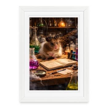 Chico 11: Steampunk Alchemist - Framed poster (27 × 37 cm) - white - Front