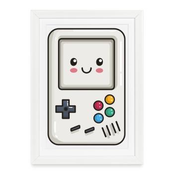 Cute Game Console - Framed poster (27 × 37 cm) - white - Front