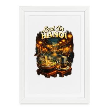 Perdu à Hanoï - Affiche encadrée (27 × 37 cm) - blanc - Devant
