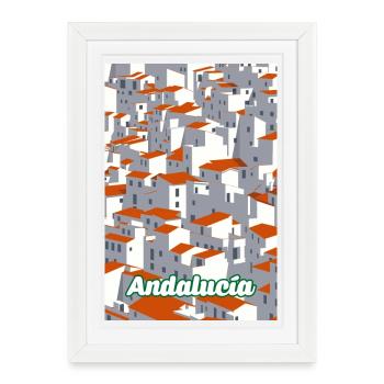 Andalucia 3 - Framed poster (27 × 37 cm) - white - Front