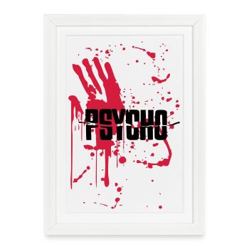 psychotic bloodbath bloodbath - Framed poster (27 × 37 cm) - white - Front