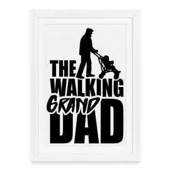 The walking grandad 1clr - Framed poster (27 × 37 cm) - white - Front