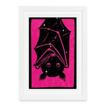 Impression de Spacebat - Affiche encadrée (27 × 37 cm) - blanc - Devant