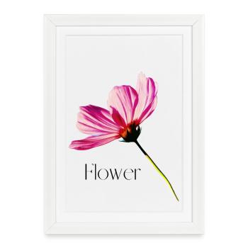Flower - Framed poster (27 × 37 cm) - white - Front