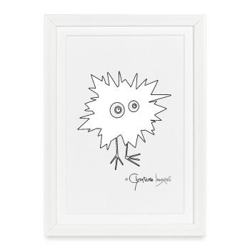 Woolly Beastie flashed © Chyropterum Innoxius - Framed poster (27 × 37 cm) - white - Front