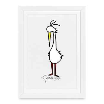 Roofbird © Chyropterum Innoxius - Framed poster (27 × 37 cm) - white - Front