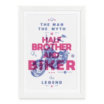 Roue mythique de la légende - Affiche encadrée (27 × 37 cm) - blanc - Devant