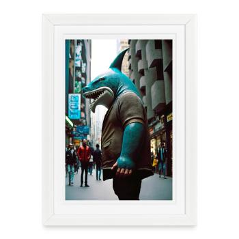 Anthropomorphic 04 - Affiche encadrée (27 × 37 cm) - blanc - Devant