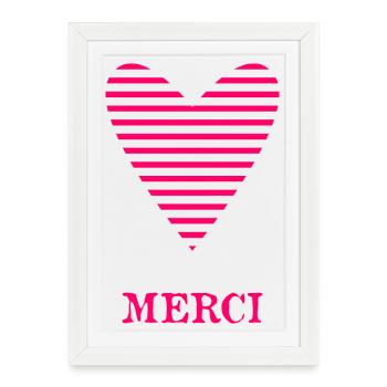 THANK YOU. MISTRESS. MASTER - Framed poster (27 × 37 cm) - white - Front