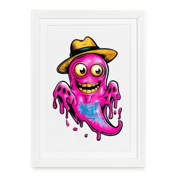 Little Ghost - Framed poster (27 × 37 cm) - white - Front
