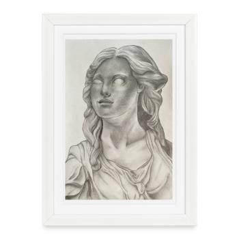 Woman ruling Rome - Framed poster (27 × 37 cm) - white - Front