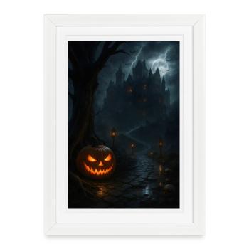 Halloween Gothic Horror - Framed poster (27 × 37 cm) - white - Front