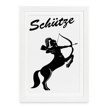 Sagittarius - Framed poster (27 × 37 cm) - white - Front