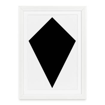 Dragon Square - Framed poster (27 × 37 cm) - white - Front