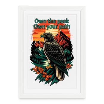 Own the Peak Eagle Path - Framed poster (27 × 37 cm) - white - Front