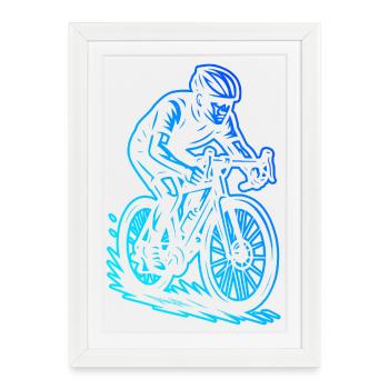 Focus purement sur le vélo de route - Affiche encadrée (27 × 37 cm) - blanc - Devant