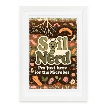 Bio Bärtner Self-Sufficiency Ecological Farmer Gar - Framed poster (27 × 37 cm) - white - Front