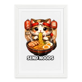 Ramen - Affiche encadrée (27 × 37 cm) - blanc - Devant