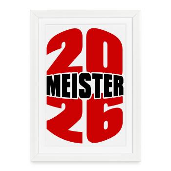 Champion 2026 Championship - Affiche encadrée (27 × 37 cm) - blanc - Devant